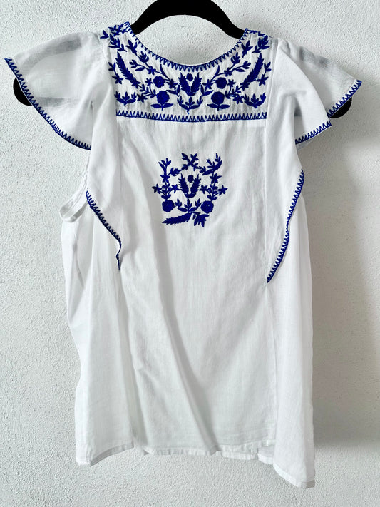 Blusa blanca bordada (Segunda mano)